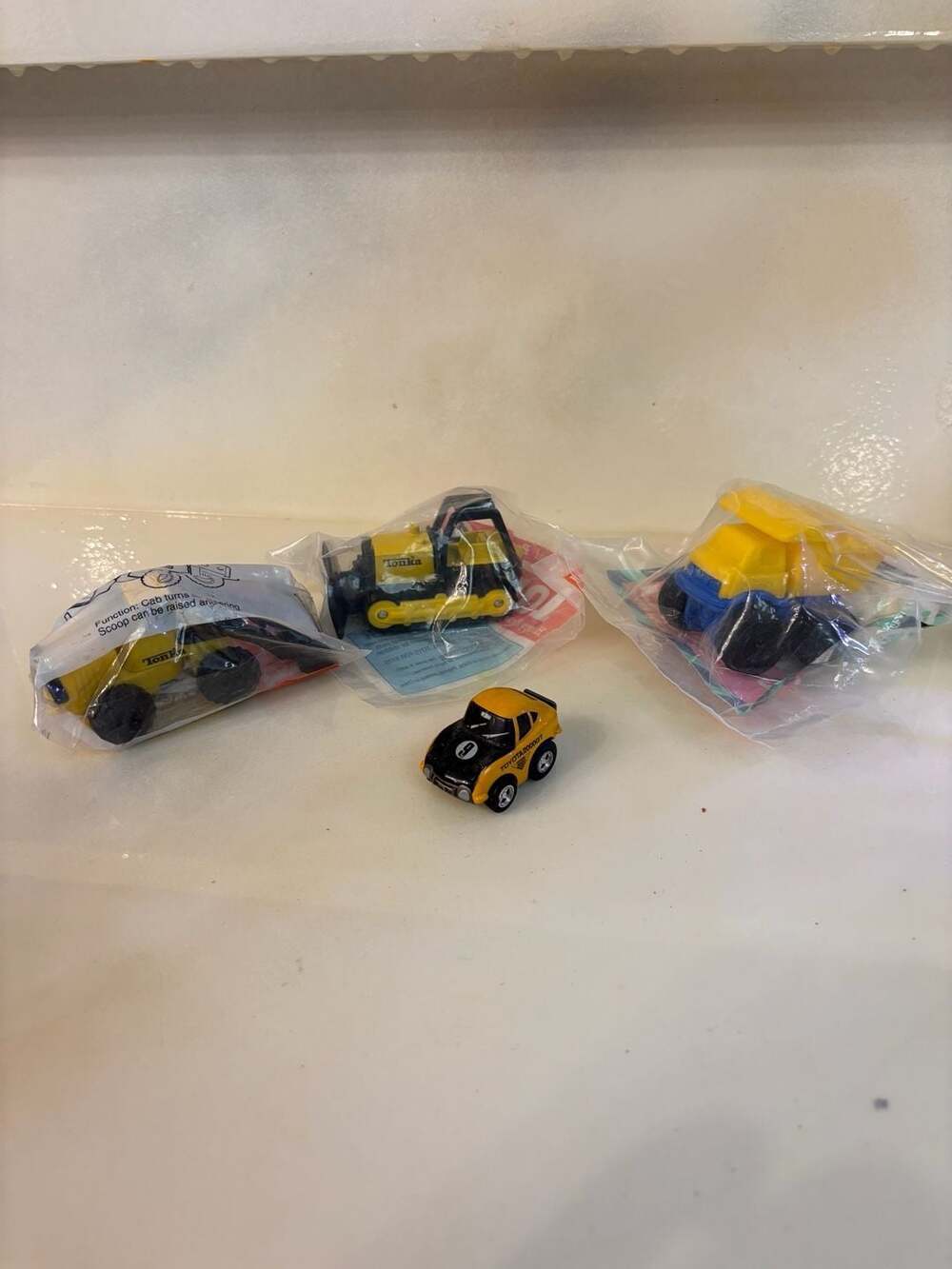1992-1994 McDonald's Tonka Happy Meal Toy Lot (Includes 3 Sealed Vehicles and 1